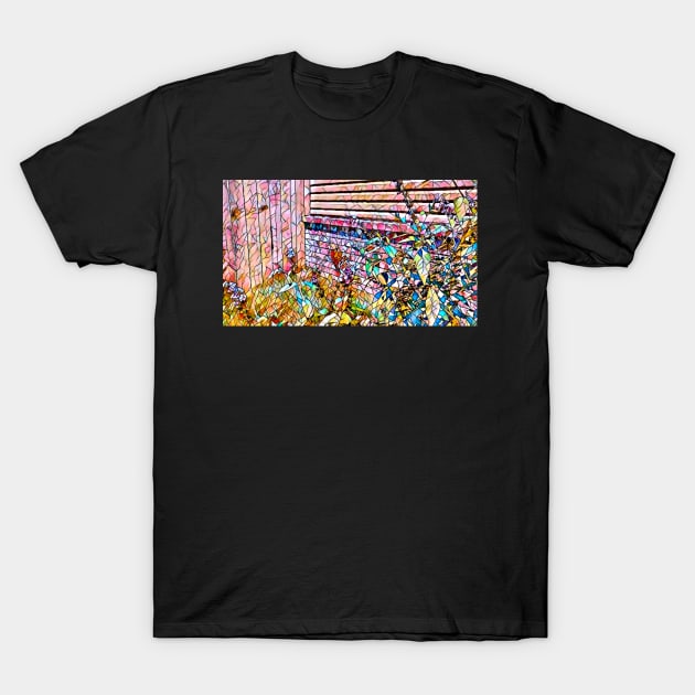 Vibrant Mosaic Pattern T-Shirt by PandLCreations